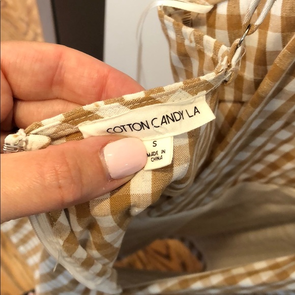 gingham romper yellow - Picture 4 of 4